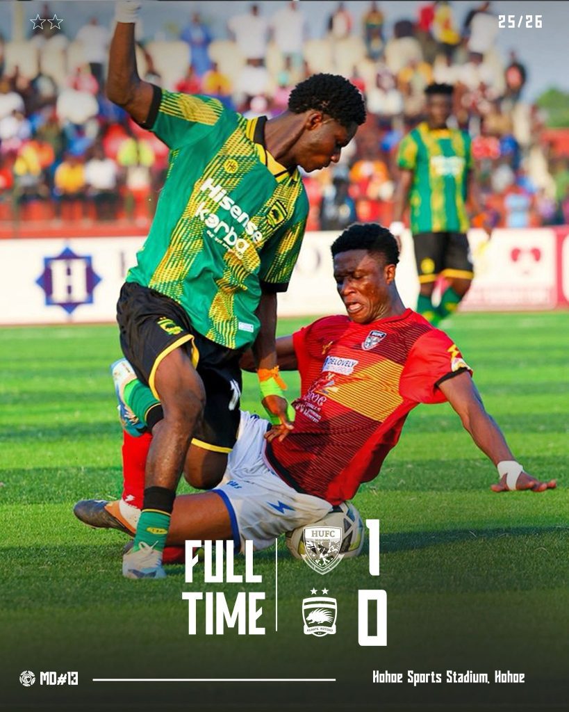 2025/26 Ghana Premier League: Week 13 Match Report – Hohoe United 1-0 Asante Kotoko